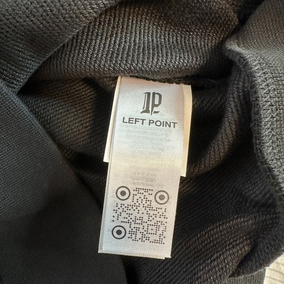 Left Point Black Graphic Hoodie for Men New - Picture 4 of 9